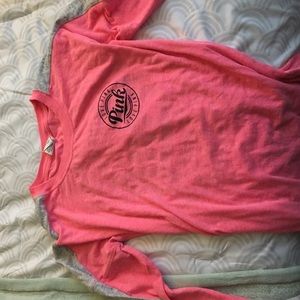 A pink long sleeve PINK shirt