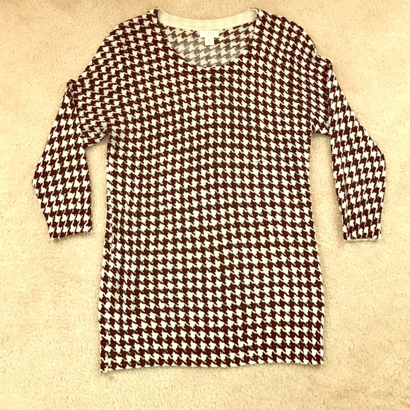 J. Crew Sweaters - J.Crew sweater black houndstooth