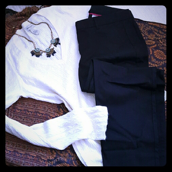 Black J. Crew Cropped Pants