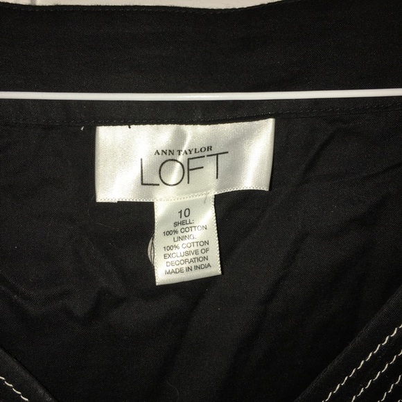 Ann Taylor Loft Black Top - Picture 2 of 3