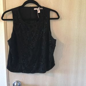 Black beaded tank