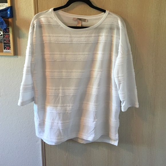 White textured shirt
