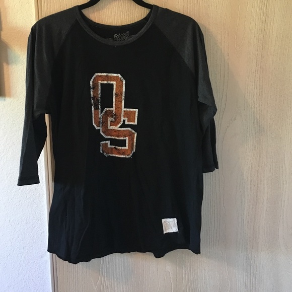 Oklahoma State 3/4 sleeve tee