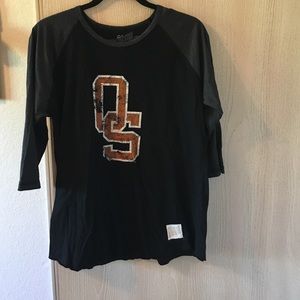 Oklahoma State 3/4 sleeve tee