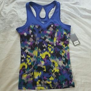 Tek gear multicolor workout racer back top