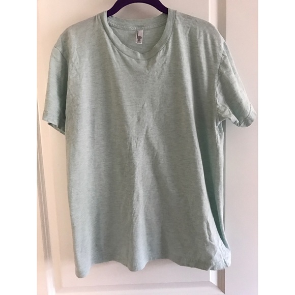 American Apparel Short-Sleeve Green Heather Tee