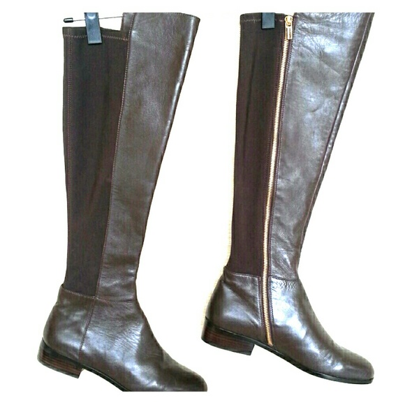 Michael Kors Bromley OTK Leather Boots