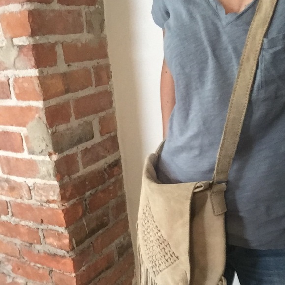 Alternative Apparel suede fringe bag - very boho!