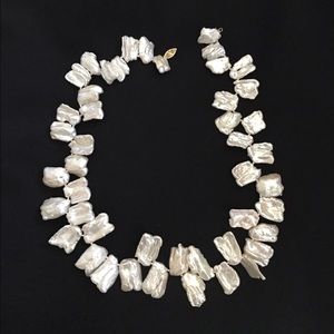 Mother of Pearl Statement Necklace