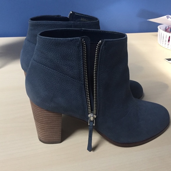 Cole Haan Blue Suede Booties size 9