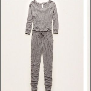 America Eagle Aerie Grey Jumpsuit Size Small
