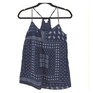 J.Crew Racerback Print Tank