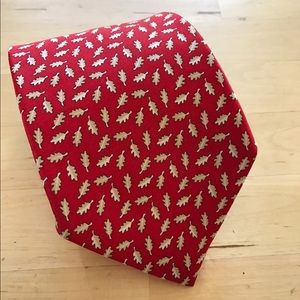 Dunhill red silk tie - perfect for fall!