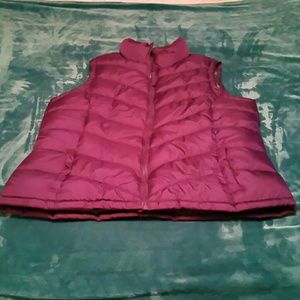 Purple puffy vest