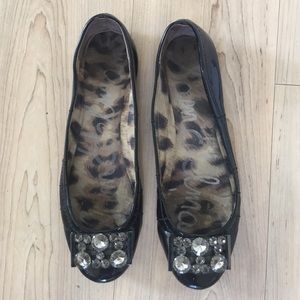 Sam Edelman Caper black patent flat