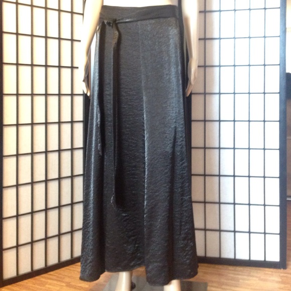 Gorgeous Tristan maxi Shiny black Skirt