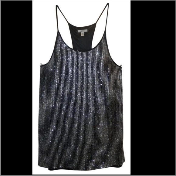 πHPπ ZARA SILVER GLITTER STRAPPY DRESS PARTY - Picture 2 of 13