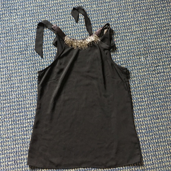 Black top with sparkly detail