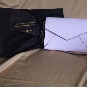 Kate Spade mini cross body envelope bag in blush