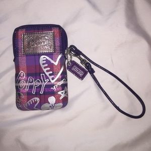 Coach Poppy Wristlet