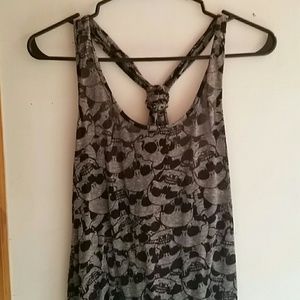 Midnight hour knot skull tank top