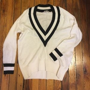 Nastygal varsity striped sweater - worn once