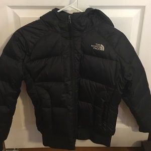Girls Black North Face Winter Coat