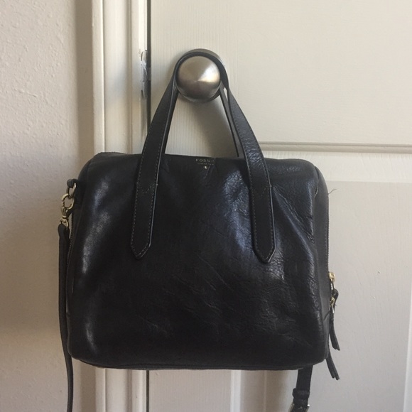 Fossil Sydney Satchel in black