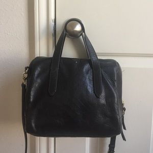 Fossil Sydney Satchel in black