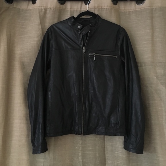 Real Leather Jacket - Gap