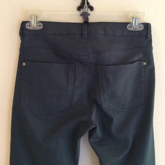 H&M forest green skinny stretch jeans like new - Picture 5 of 5