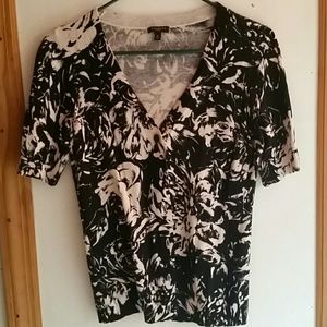 Talbots petite floral button down cardigan