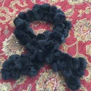 Esprit rabbit fur scarf NWOT