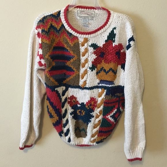colorful sweater size small
