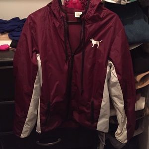 Pink andorak jacket with hood