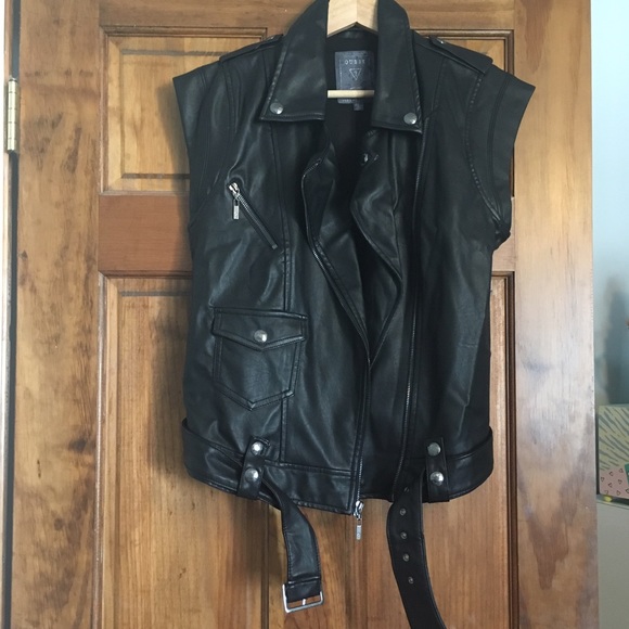 GUESS leather vest
