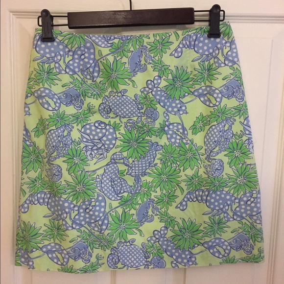 Lilly Pulitzer White Label Crab and Lobster Skirt