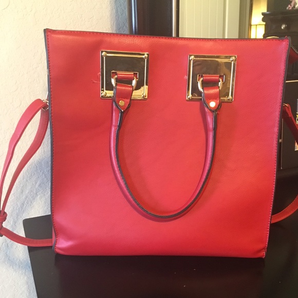 Red handbag