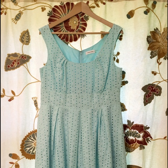 Calvin Klein Dress, Light Turquoise, Size 12