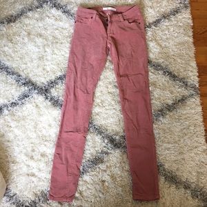 LC Lauren Conrad dusty rose pink skinny cords
