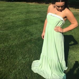 Maxi 💯 cotton lime dress 👗