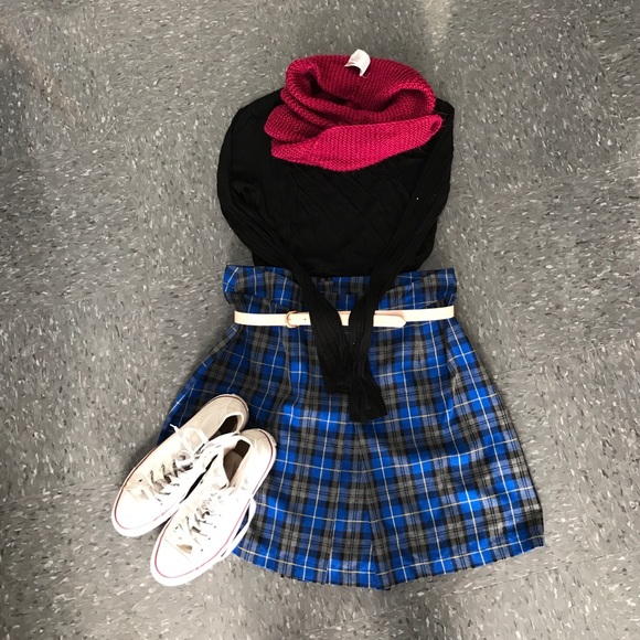 REPOSH!! ASOS Blue Schoolgirl Skirt!!