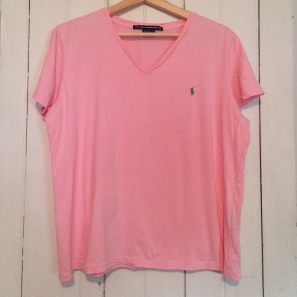 Pink polo tee