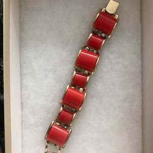 Gold & Red Bracelet
