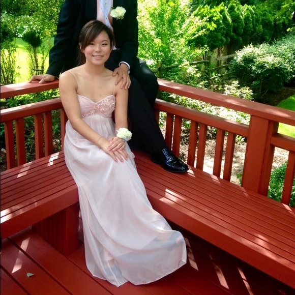 Adrianna Papell pink prom dress gown - Picture 3 of 3