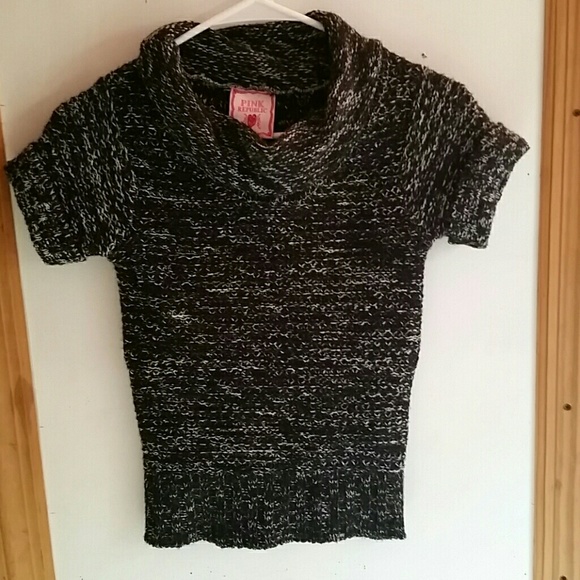 Pink republic knit short sleeve turtleneck sweater