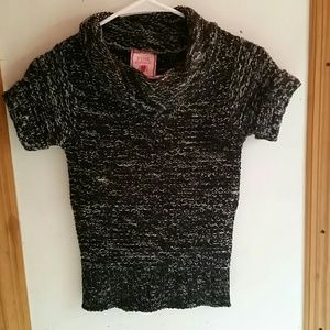 Pink republic knit short sleeve turtleneck sweater