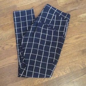 Black and white trousers