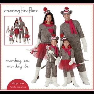 Women's  Chasing Fireflies Sock Monkey Costume