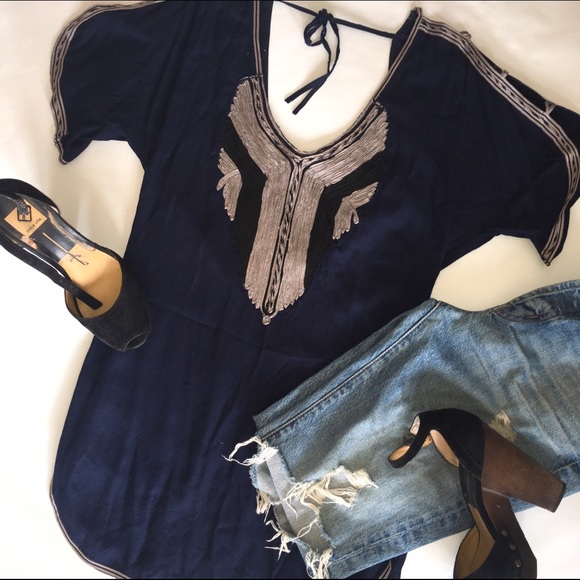 Free People embroidered tunic